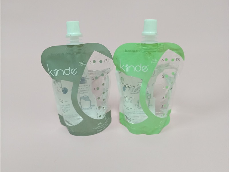 Self Standing Breast Milk Storage Bag Stand Up Pouch