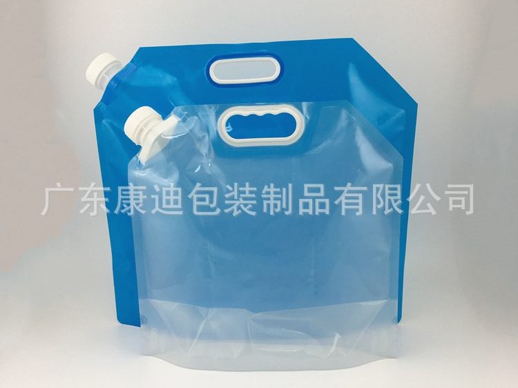 车载折叠式5L阀门袋,手提导流管应急储水