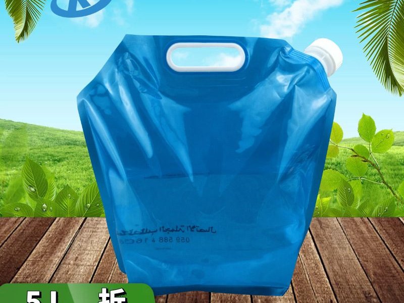 可定制透明液体自立吸嘴袋 5L大口径带手柄