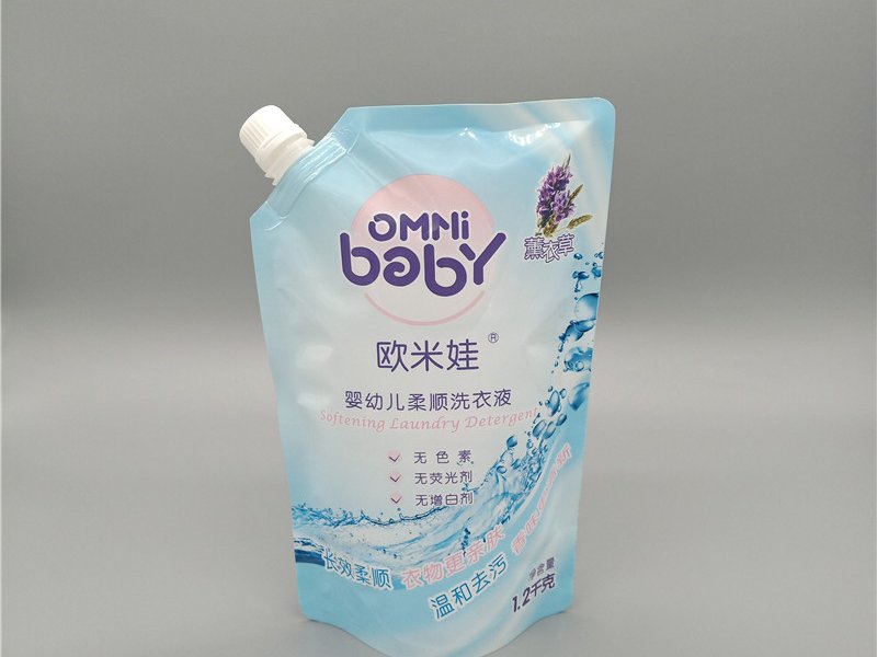 1.2kg Laundry Detergent Self Standing Packaging Bag Stand Up Pouch