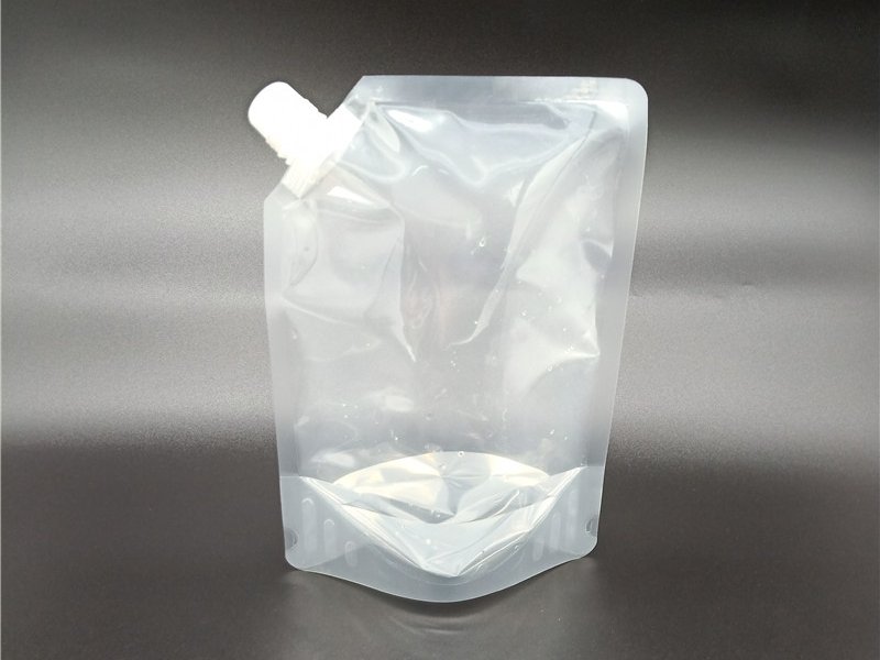 Transparent Liquid Sampling Bag Stand Up Pouch