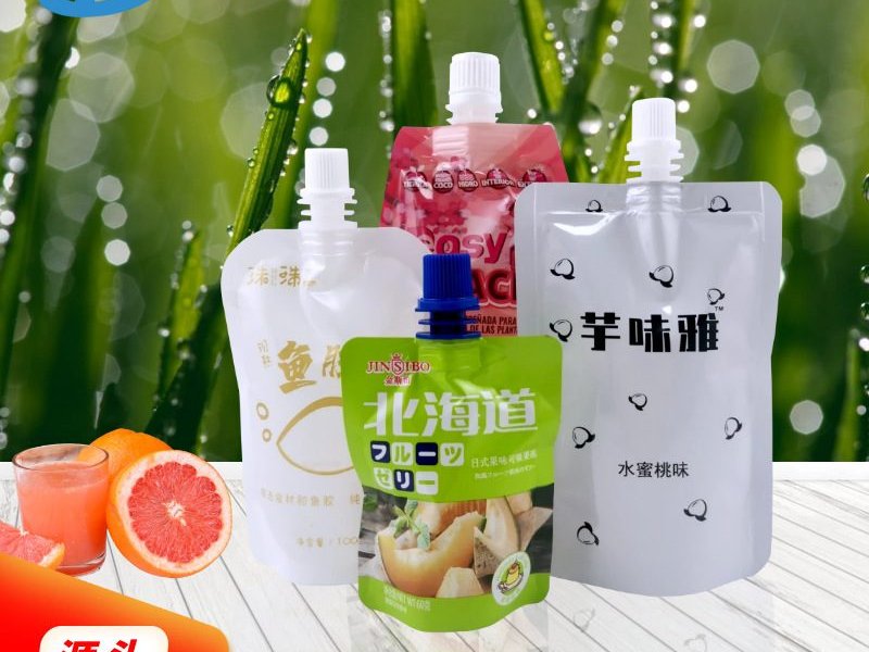 Shaped Stand-Up Aluminum Foil Spout Pouches for 150g Jelly & Hot-Fill Juice