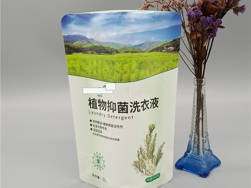 Self Standing Bag Plant Antibacterial Laundry Detergent Stand Up Pouch