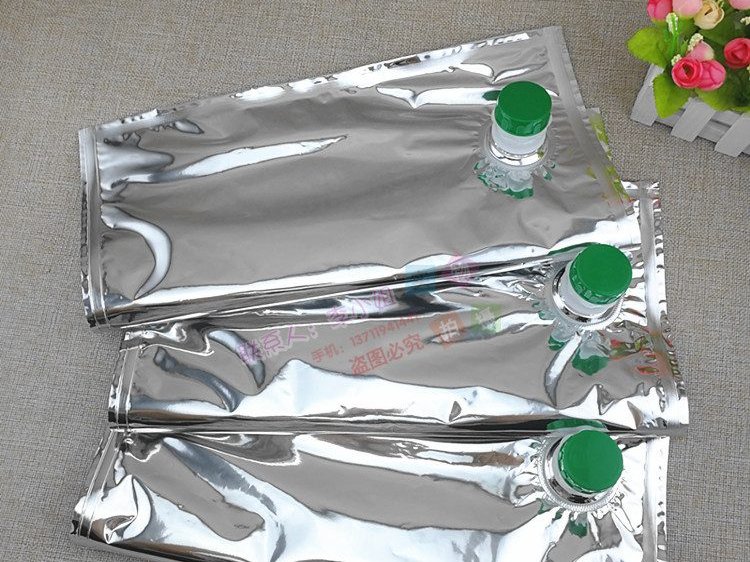Metallized High-Barrier 5L BIB Bag with Ring-Pull Oil Valve for Liquid Transfer