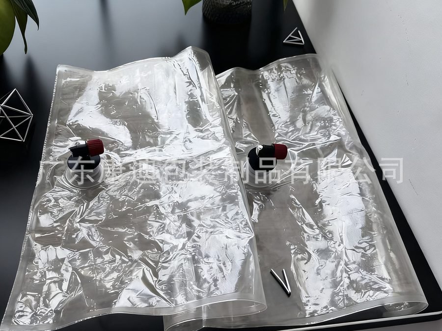 透明连体双阀门袋 浓缩果汁番茄酱等原料灌装