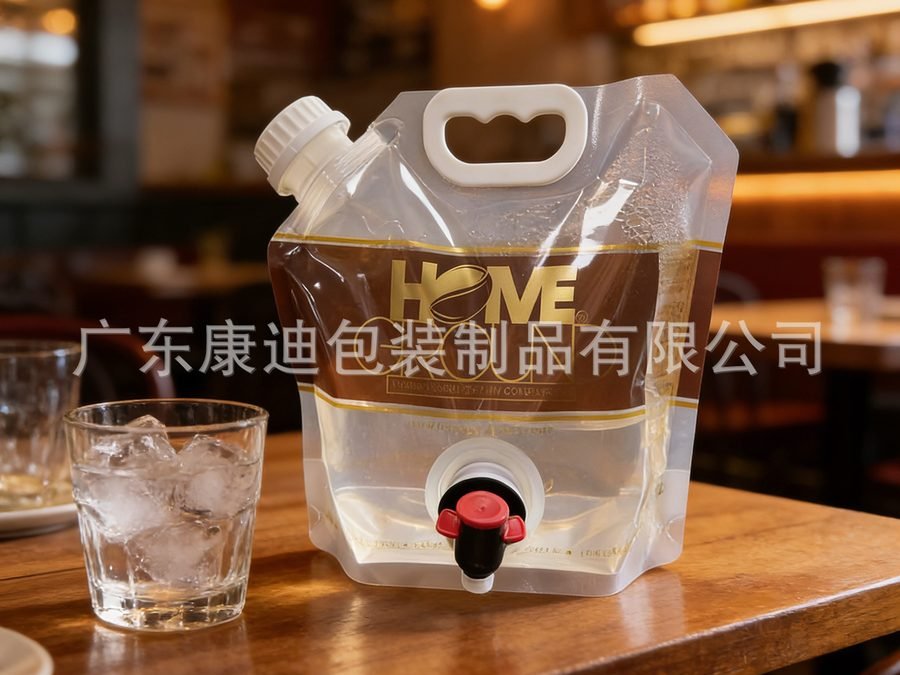 带龙头手提阀门袋 饮料液体包装 可重复灌装 户外便携