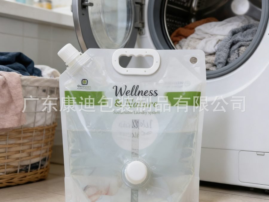 6L家用清洁液手提阀门袋 环保材质印刷定制