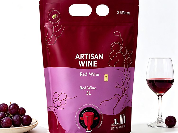 Stand-up Valve Pouch for Wine
